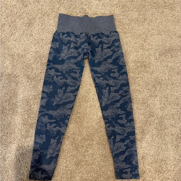 NVGTN Slate Blue Camo Seamless High-Waisted Leggings - Picture 3 of 5